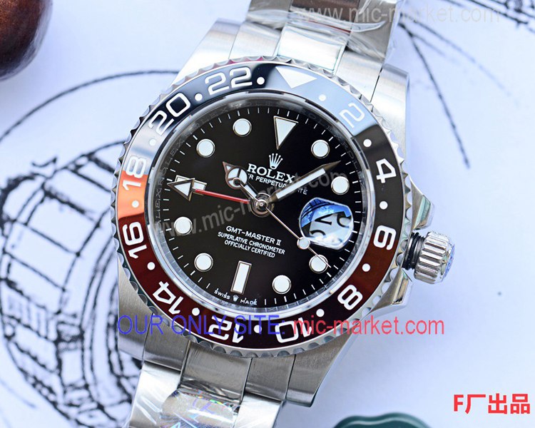 Best Rolex GMT Master II Black and Red Looking Ceramic Watch Best Rolex GMT Master II Black and Red Looking Ceramic Watch